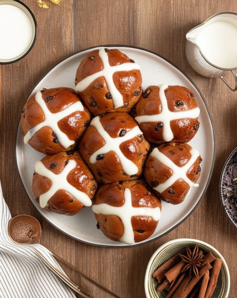 British Hot Cross Buns