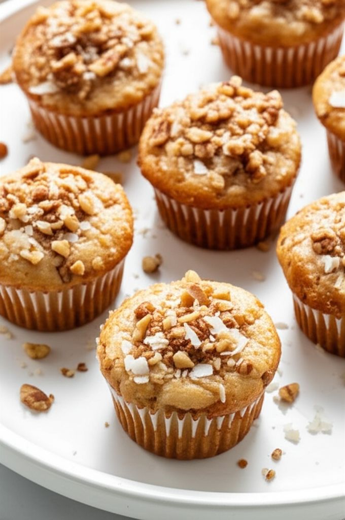 Buttery Cupcakes with Coconut Topping