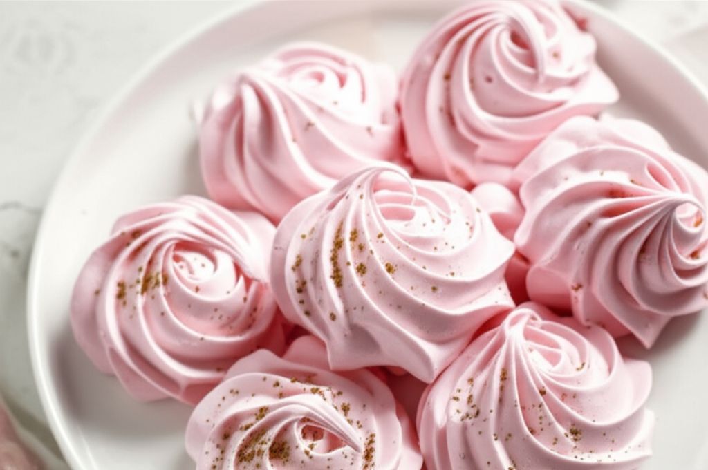 Cardamom Rose Meringues