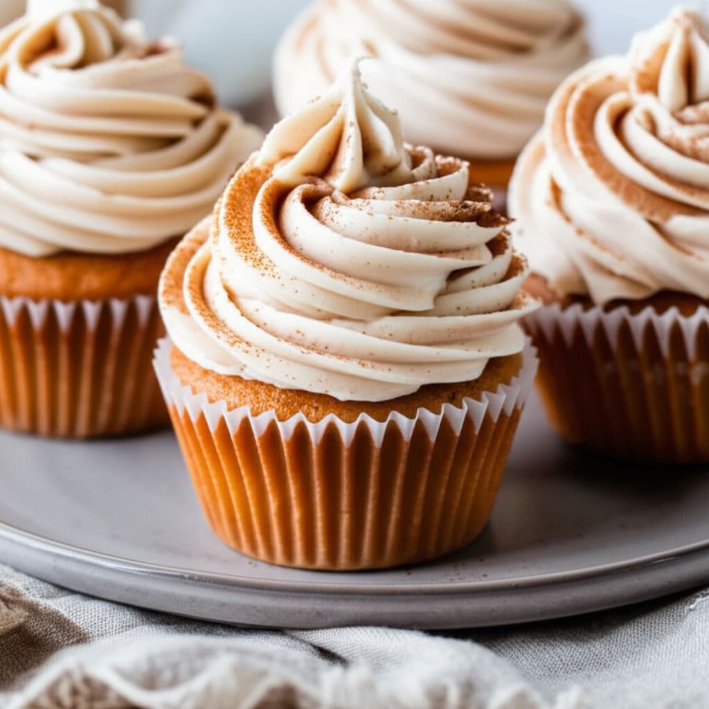 Carrot Cupcake with Cinnamon Cream Cheese Frosting