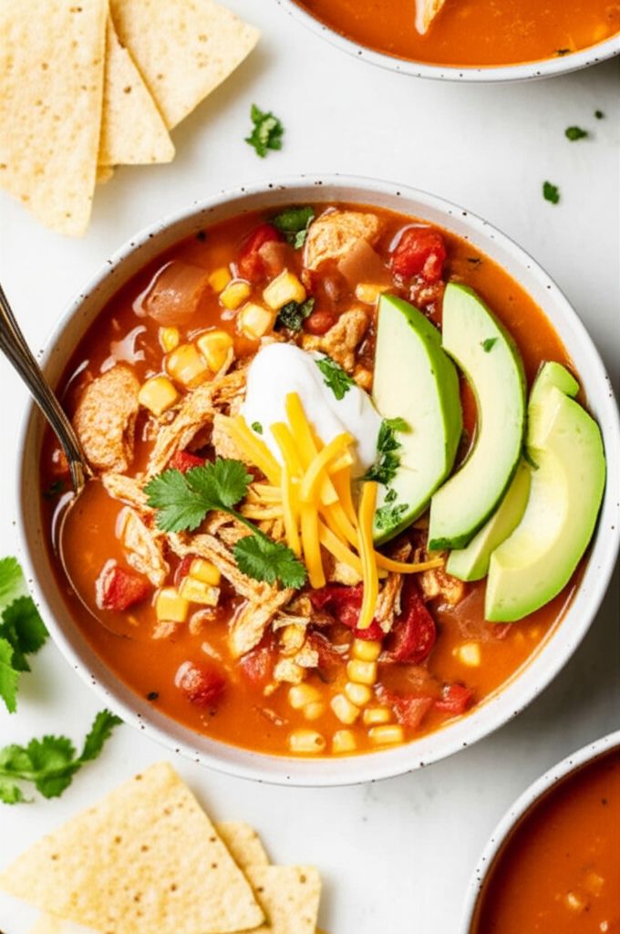 Chicken Taco Soup for Two