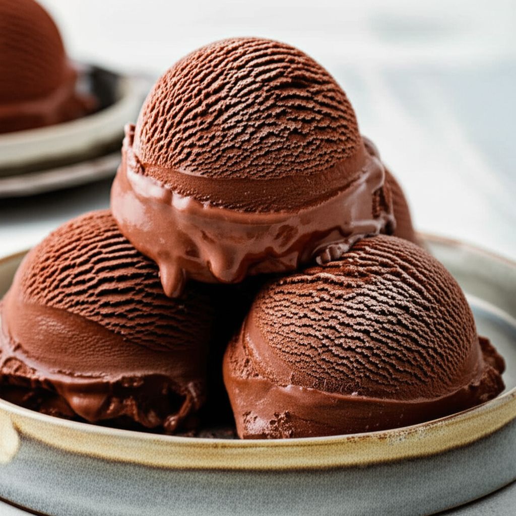 Chocolate Creme Fraiche Ice Cream