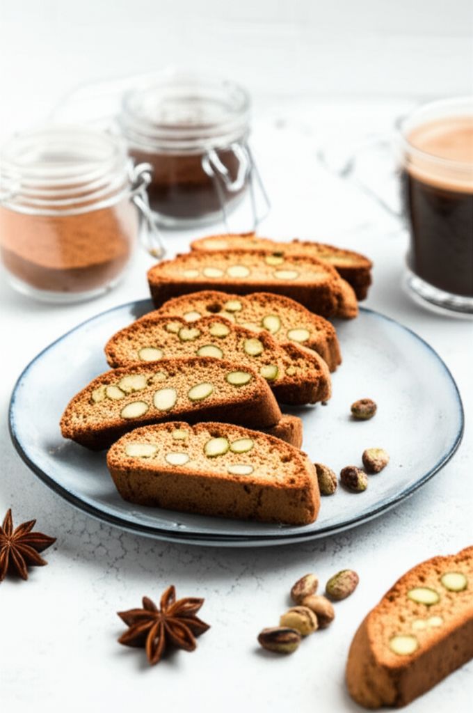 Cinnamon Biscotti with Pistachios