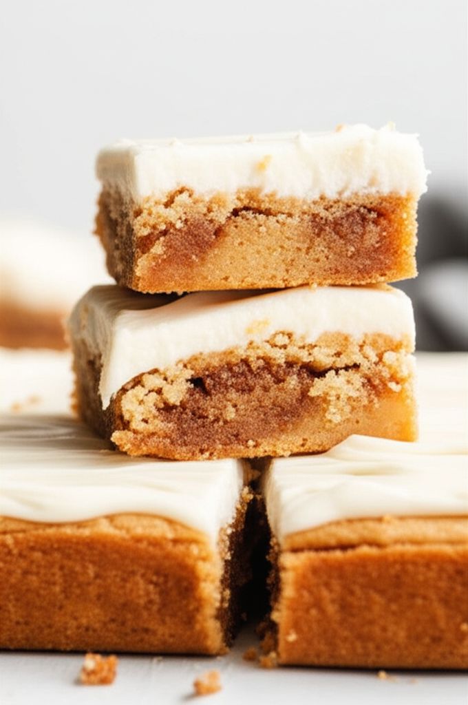 Cinnamon Roll Blondies
