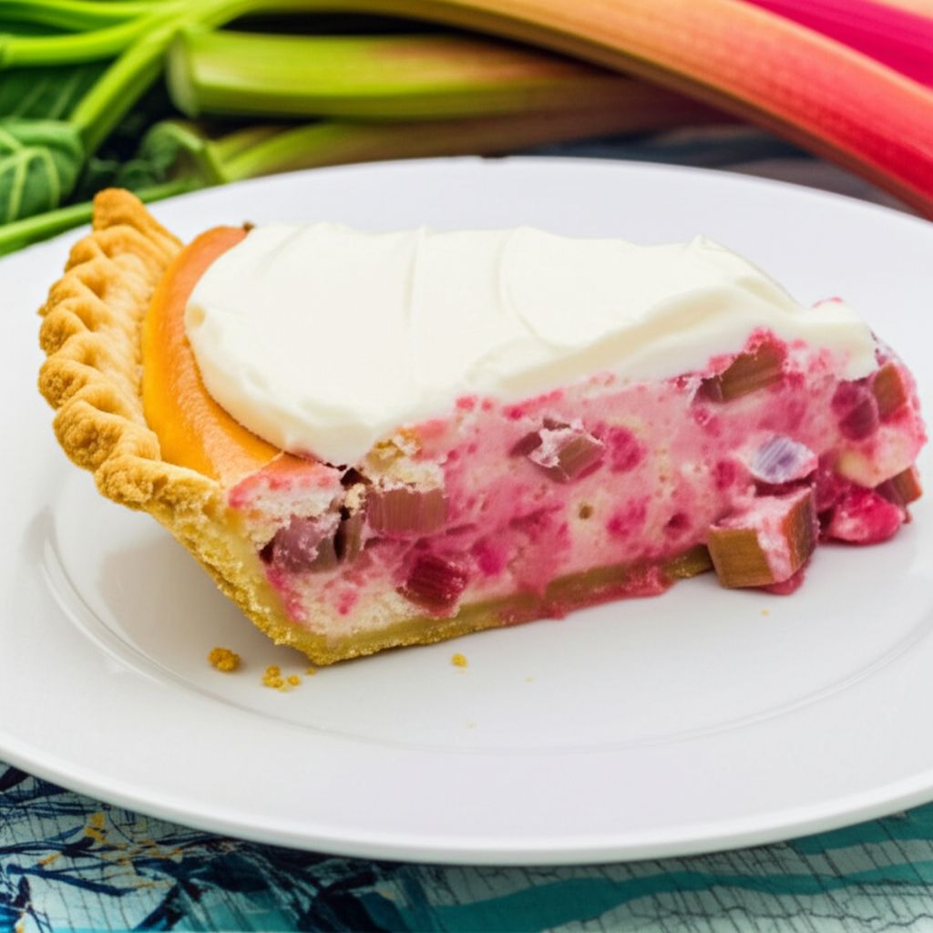 Creamy Rhubarb Cheesecake