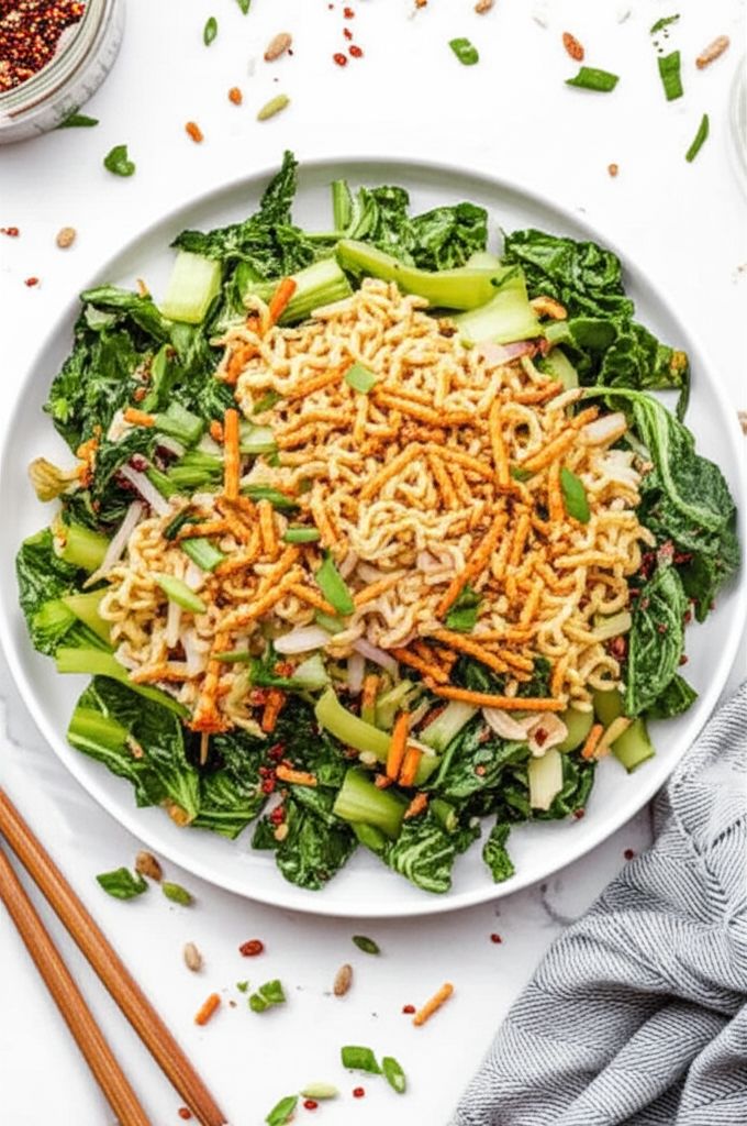 Crunchy Ramen-Bok Choy Salad