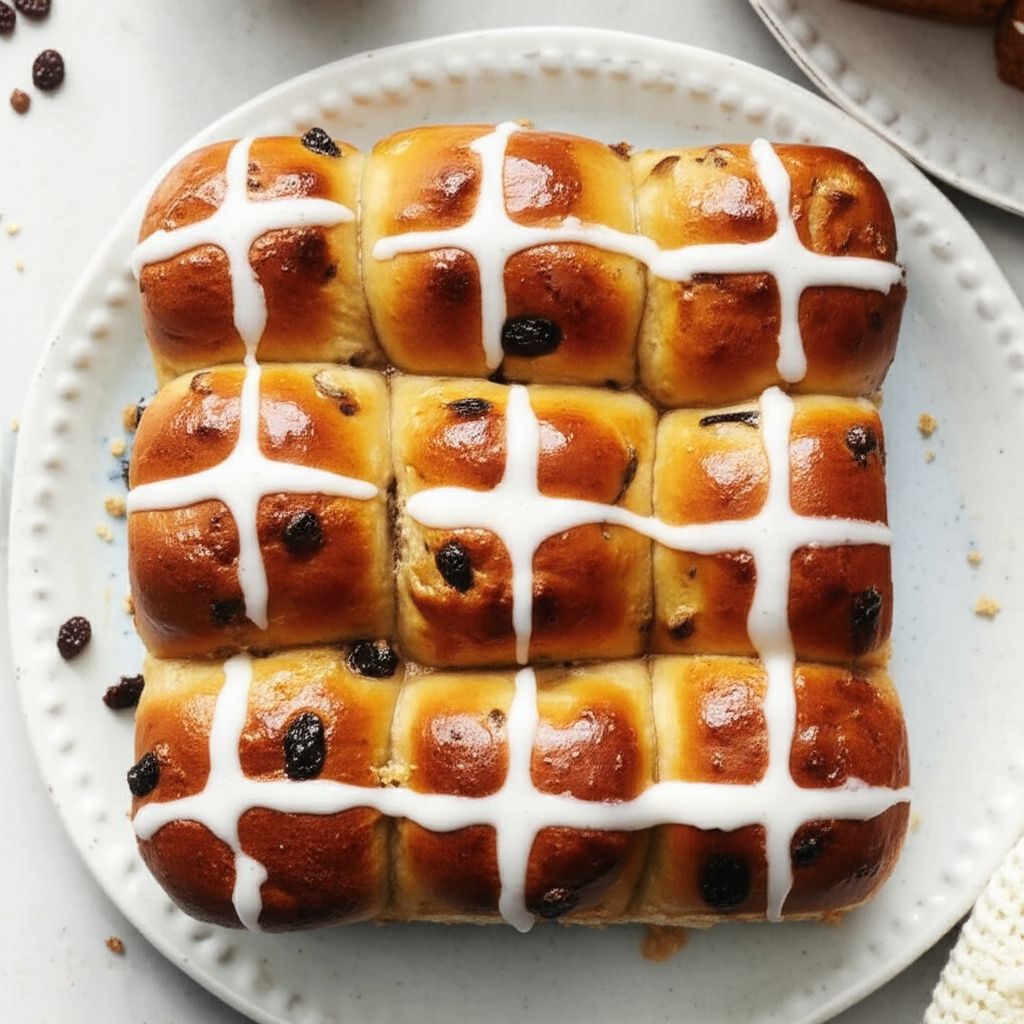 Easter Buttermilk Hot Cross Buns