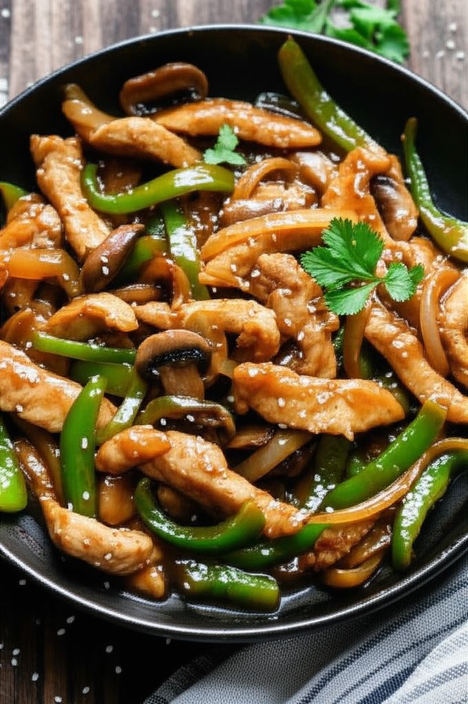 Garlic-Mushroom Chicken Thigh Stir-Fry