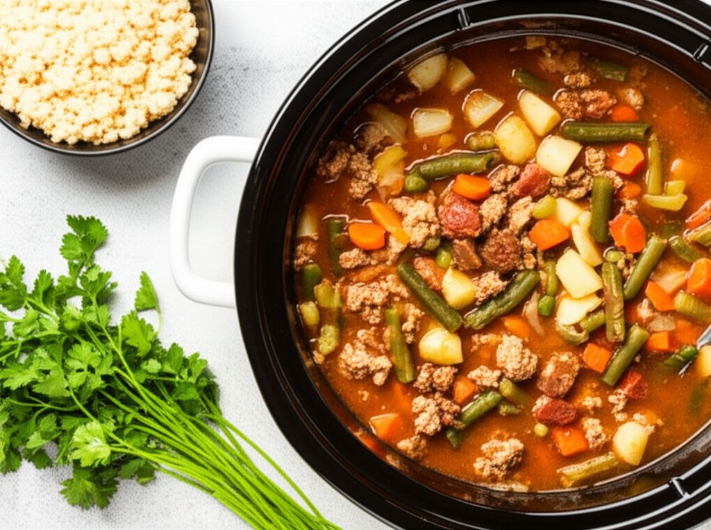 Grandma's Slow Cooker Beef and Vegetable Soup