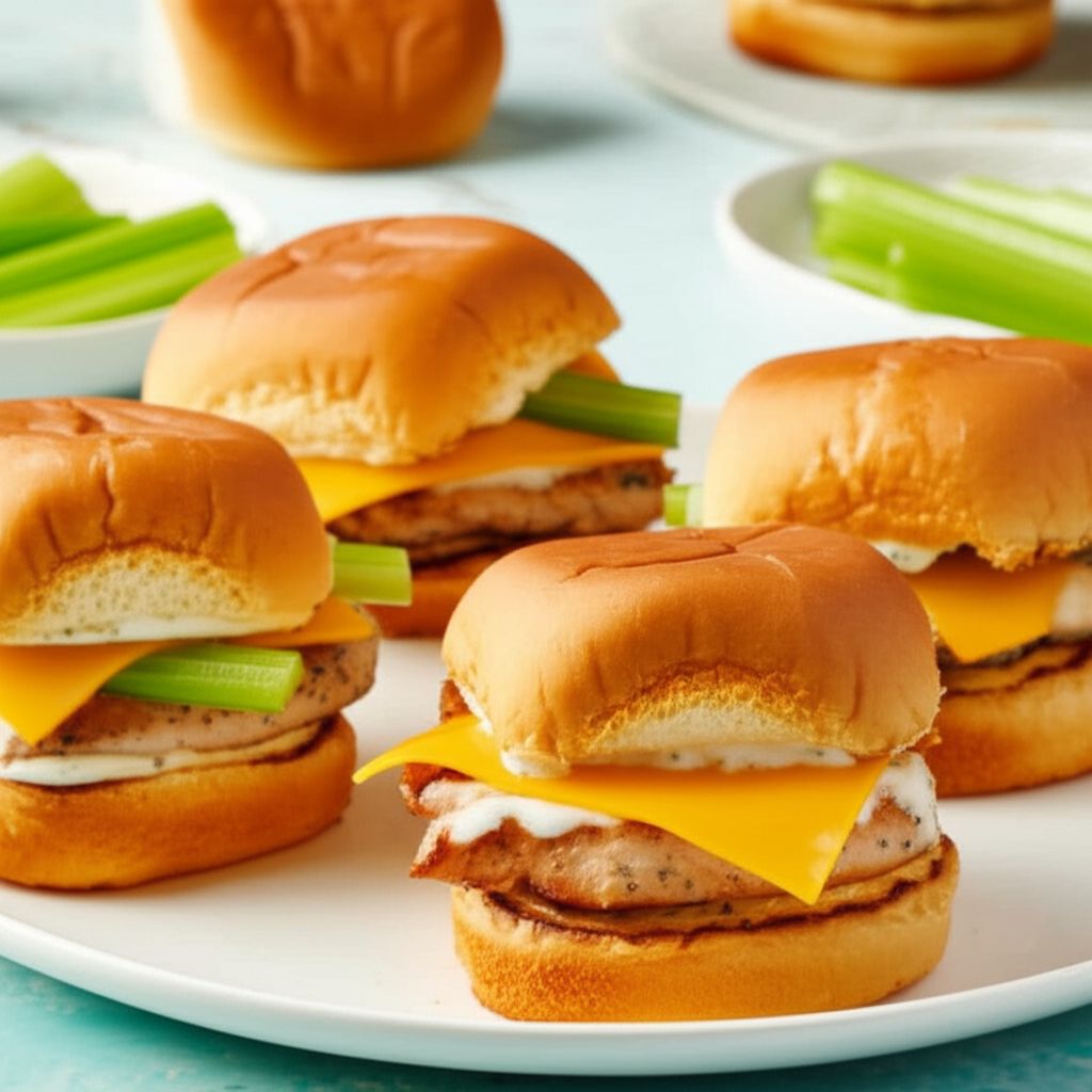Grilled Buffalo Chicken Sliders