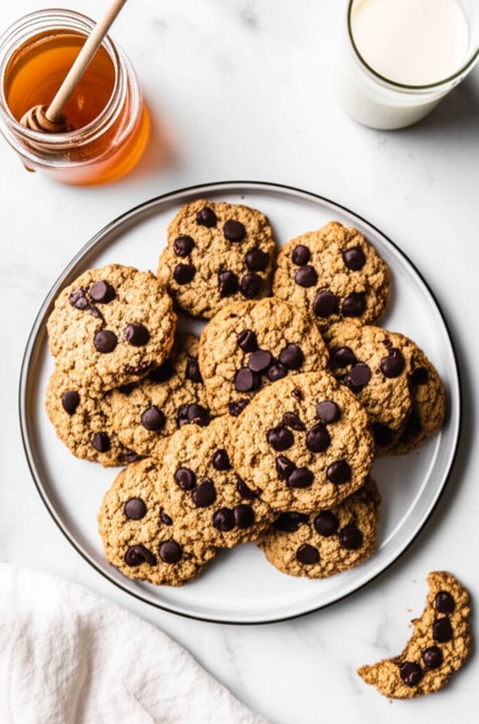 Healthy Oatmeal Cookies with Honey