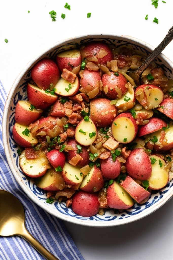 Hot and Tangy German Potato Salad