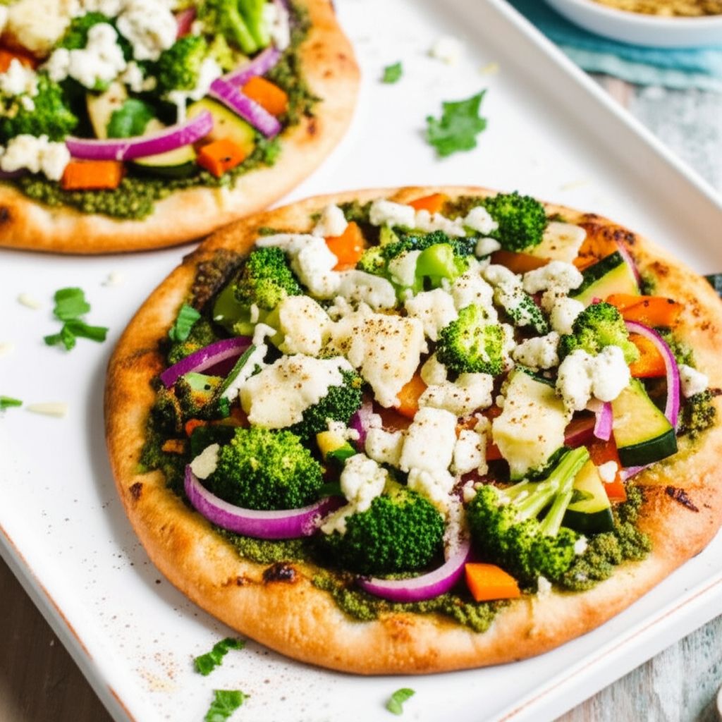 Individual Grilled Veggie Pizzas