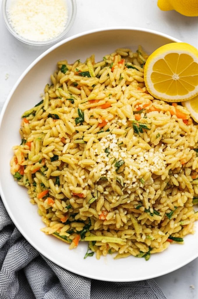Lemon Orzo Primavera