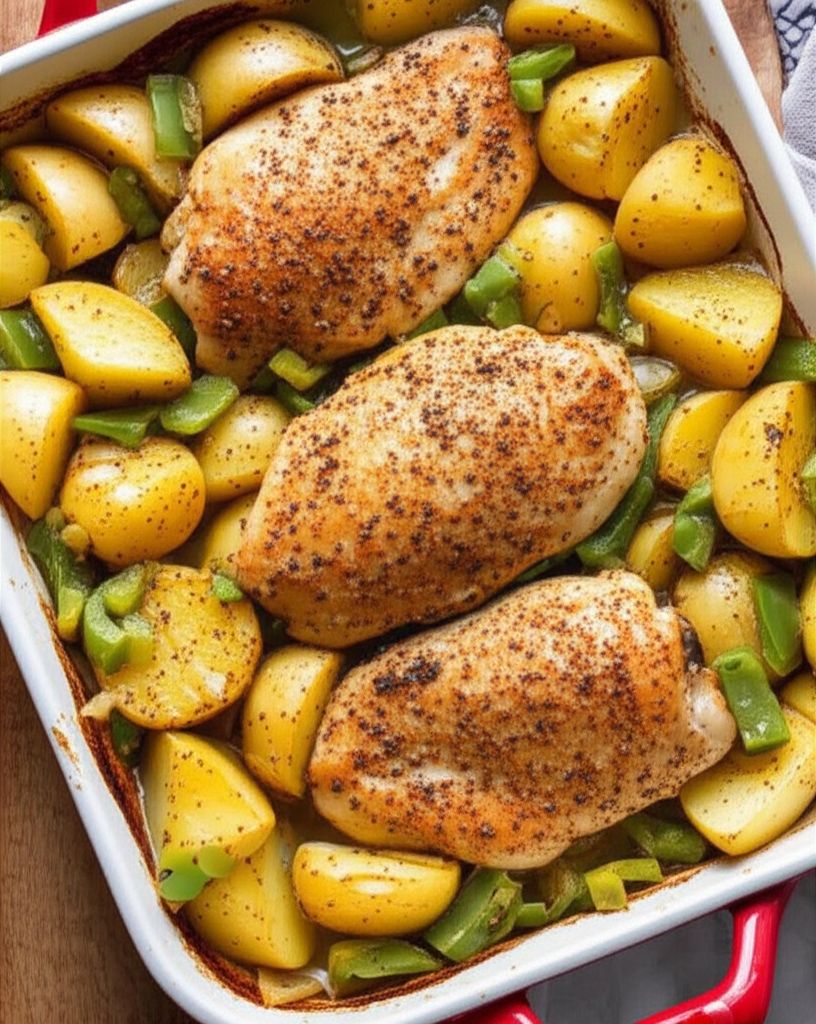 Lemon-Pepper Chicken and Potatoes