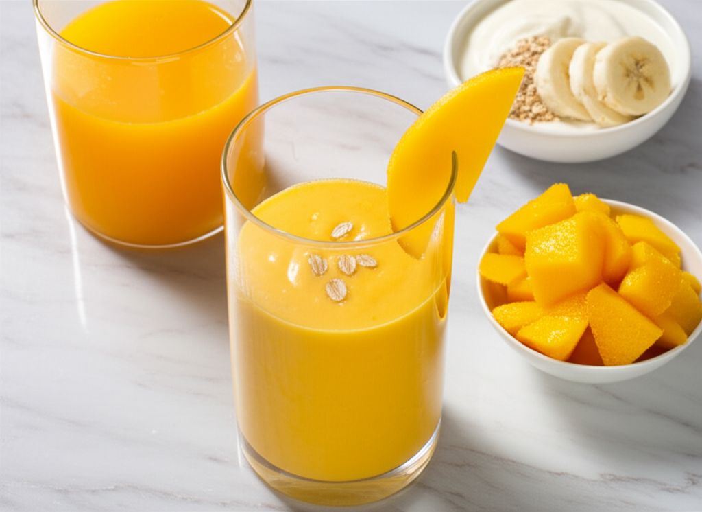 Mango Oatmeal Breakfast Smoothie