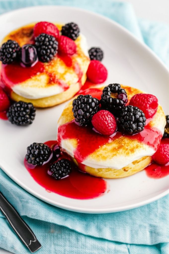 Mascarpone Brulee with Fresh Berries
