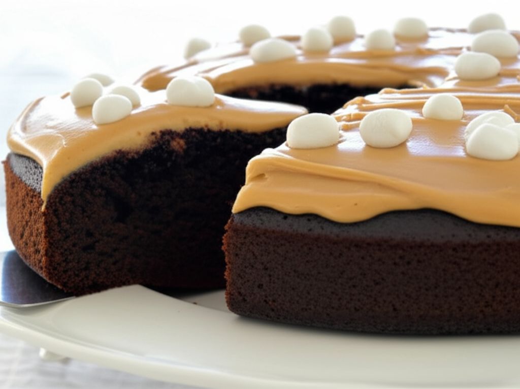Mayo Cake with Peanut Butter Icing