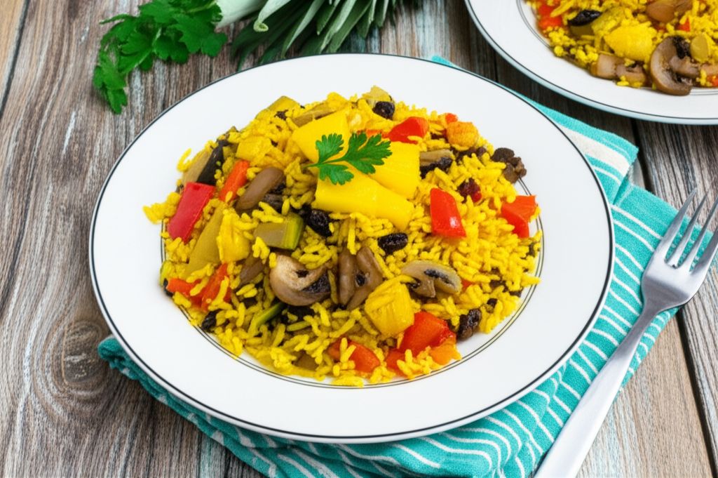 Mediterranean Yellow Rice and Vegetables