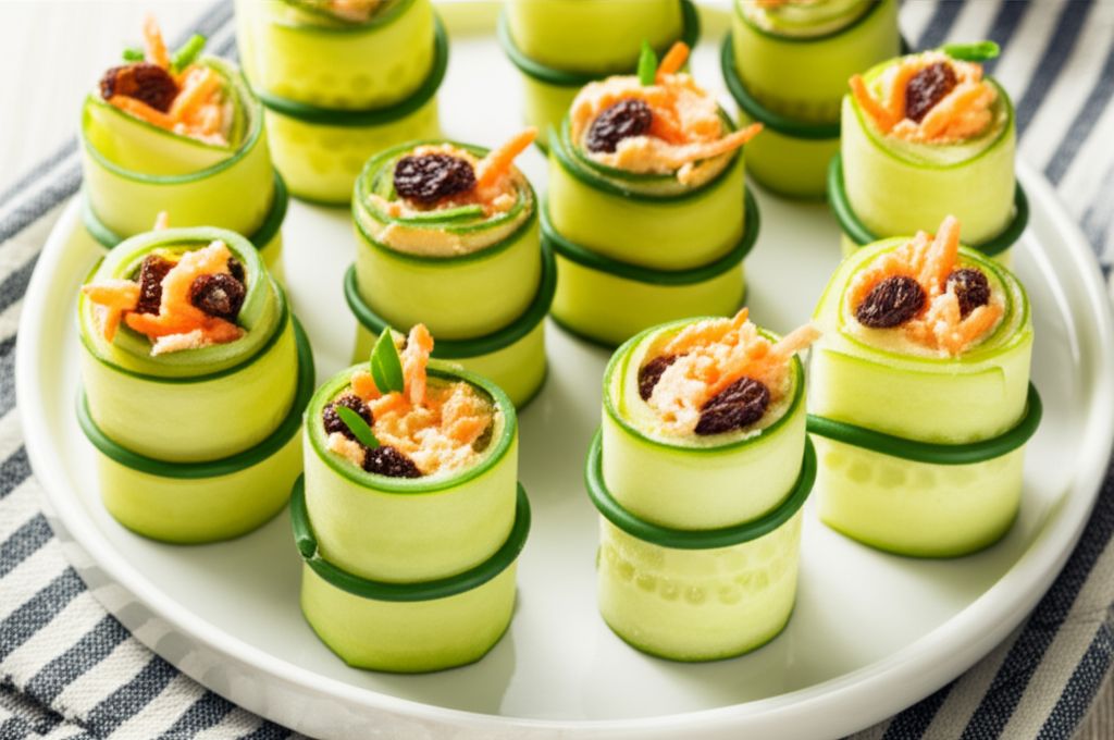 Mini Cucumber Sushi Rolls