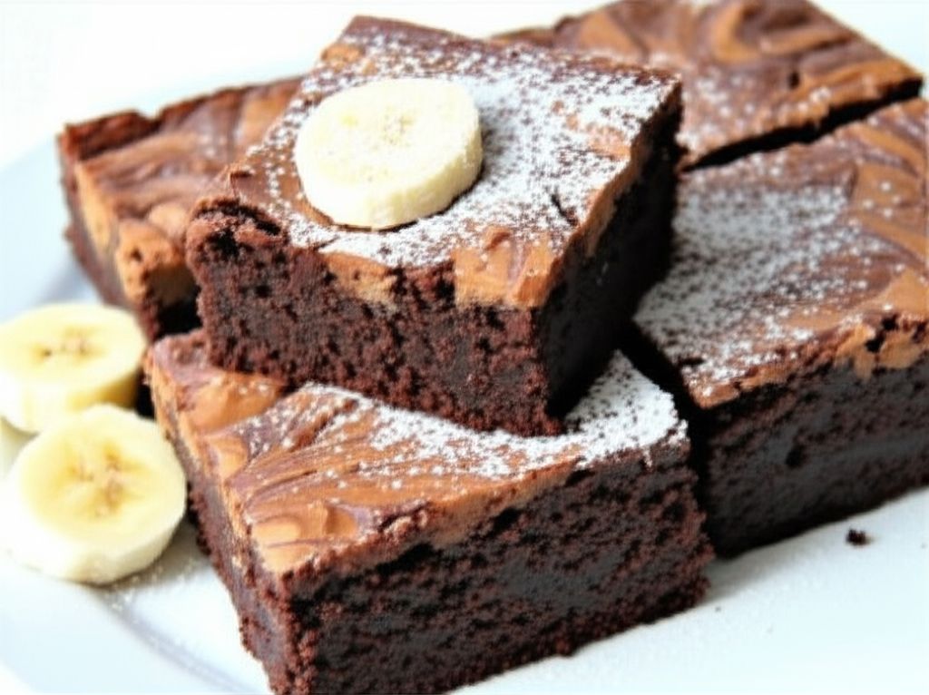 Peanut Butter-Banana Blammo! Brownies