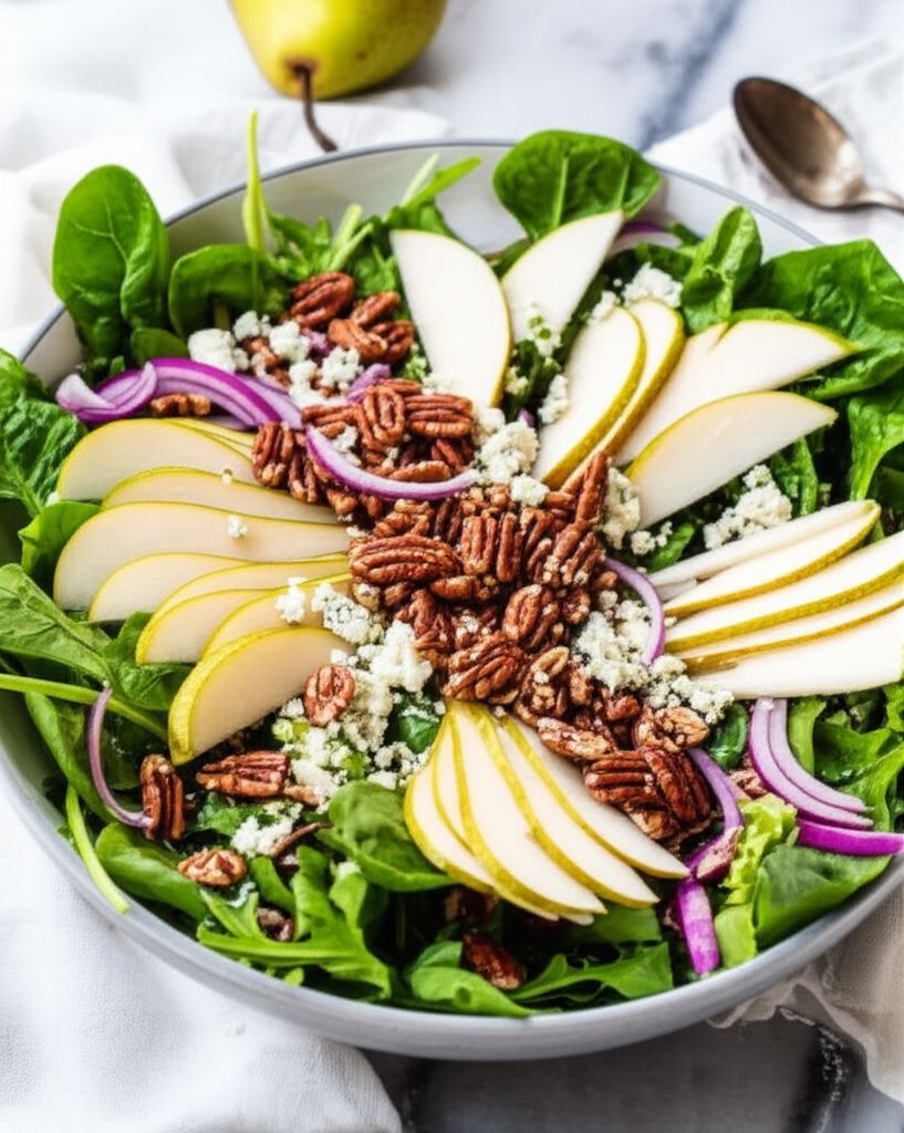 Pear and Blue Cheese Salad