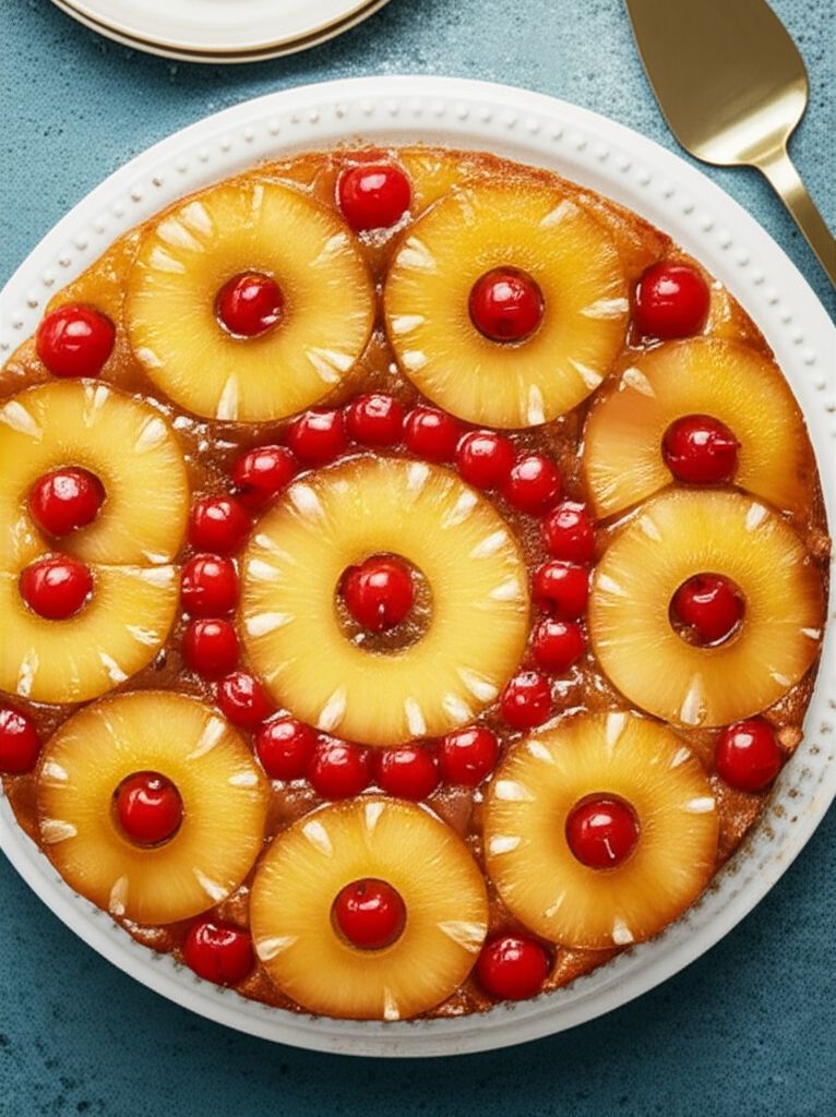 Pineapple-Cherry Upside-Down Cake