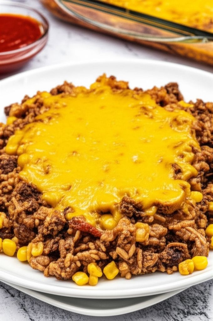 Pork, Black Bean, and Rice Casserole