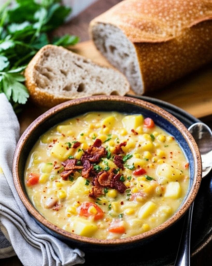Potato Bacon Corn Chowder