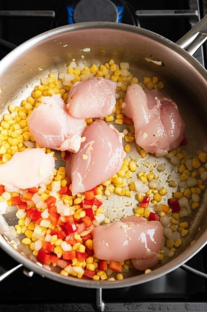 Quick Chicken and Corn Chowder