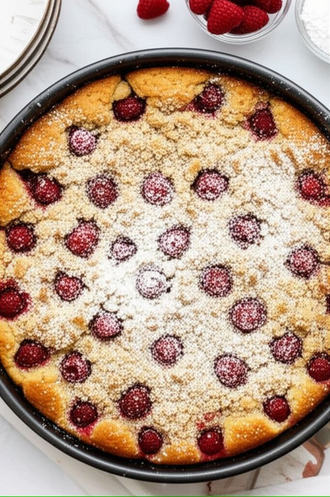Raspberry-Sour Cream Crumb Cake