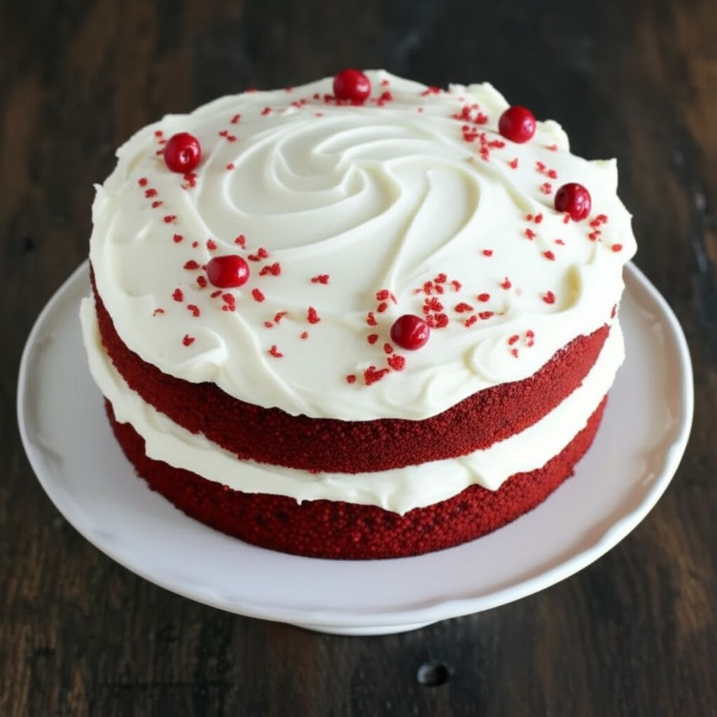 Red Velvet Cake with Buttercream Frosting