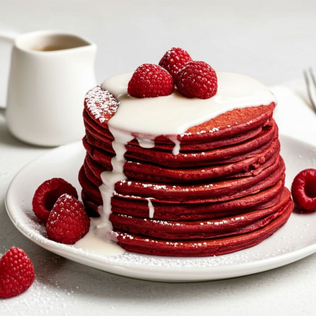 Red Velvet Pancakes