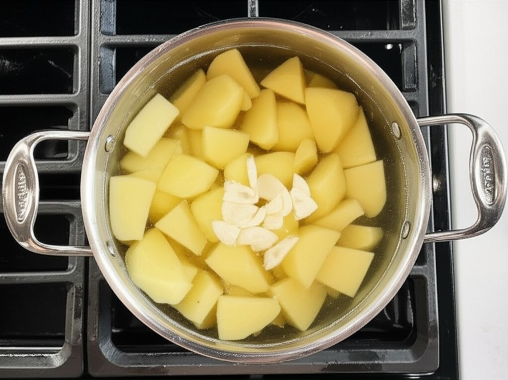 Simple Vegan Garlicky Potatoes