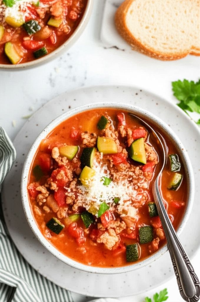 Slow Cooker Zucchini Soup