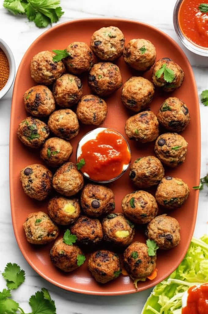 Southwestern Mini Turkey Meatballs