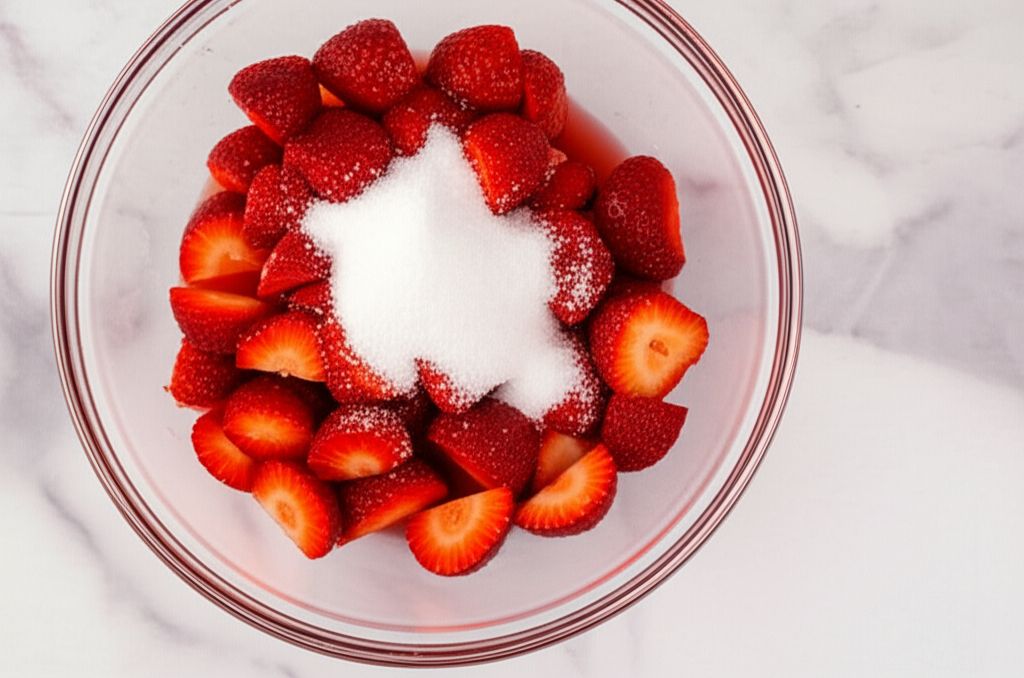 Strawberry Rosewater Ice Cream