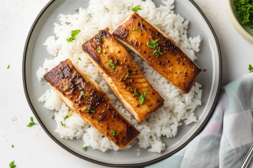 Striped Bass Seared with Honey and Ouzo