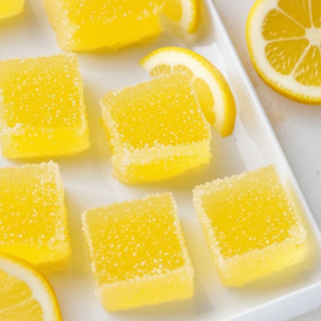 Tart Lemon Drop Jelly Shots