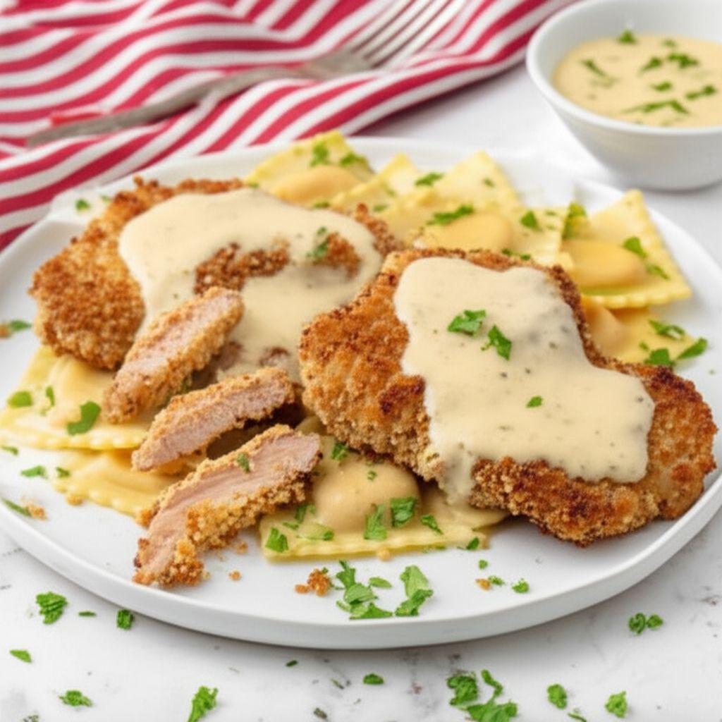 Veal Scaloppini with Lemon Cream Sauce