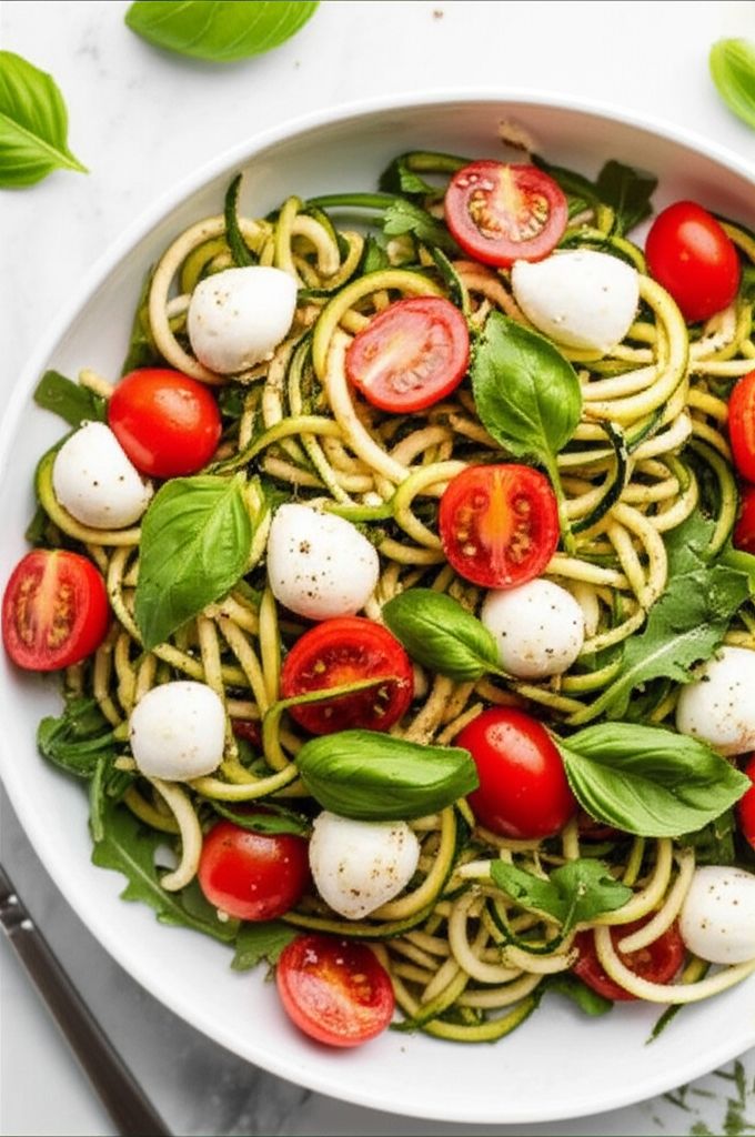 Zoodle Caprese Salad