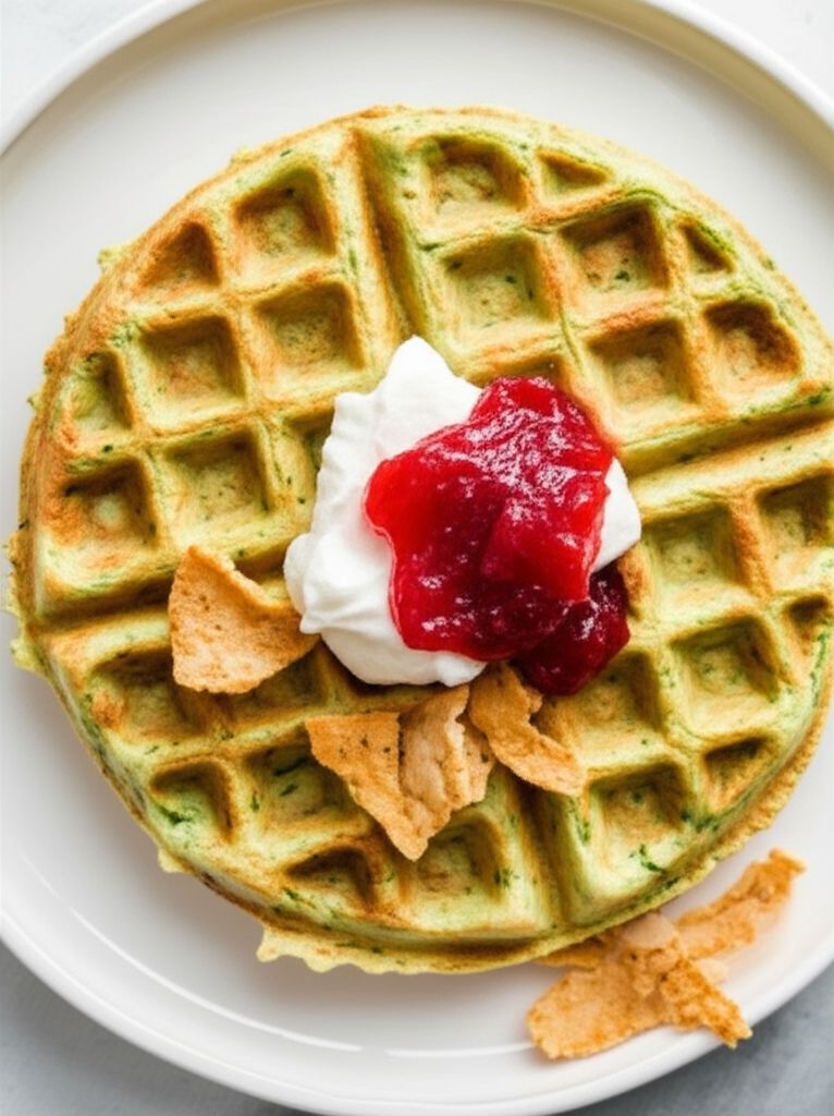 Zucchini Waffles (Green Waffles)