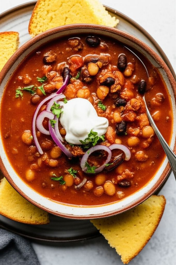 5-Ingredient Vegetarian Chili