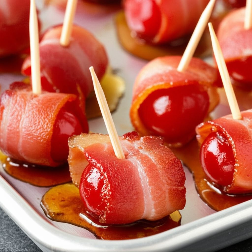 Bacon-Wrapped Cherries