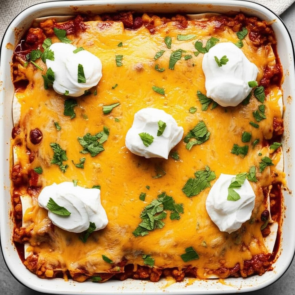 Beef Enchilada Bake