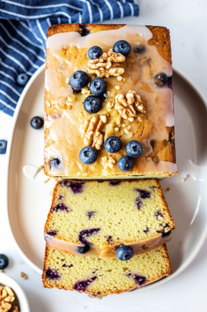 Blueberry Lemon Walnut Bread