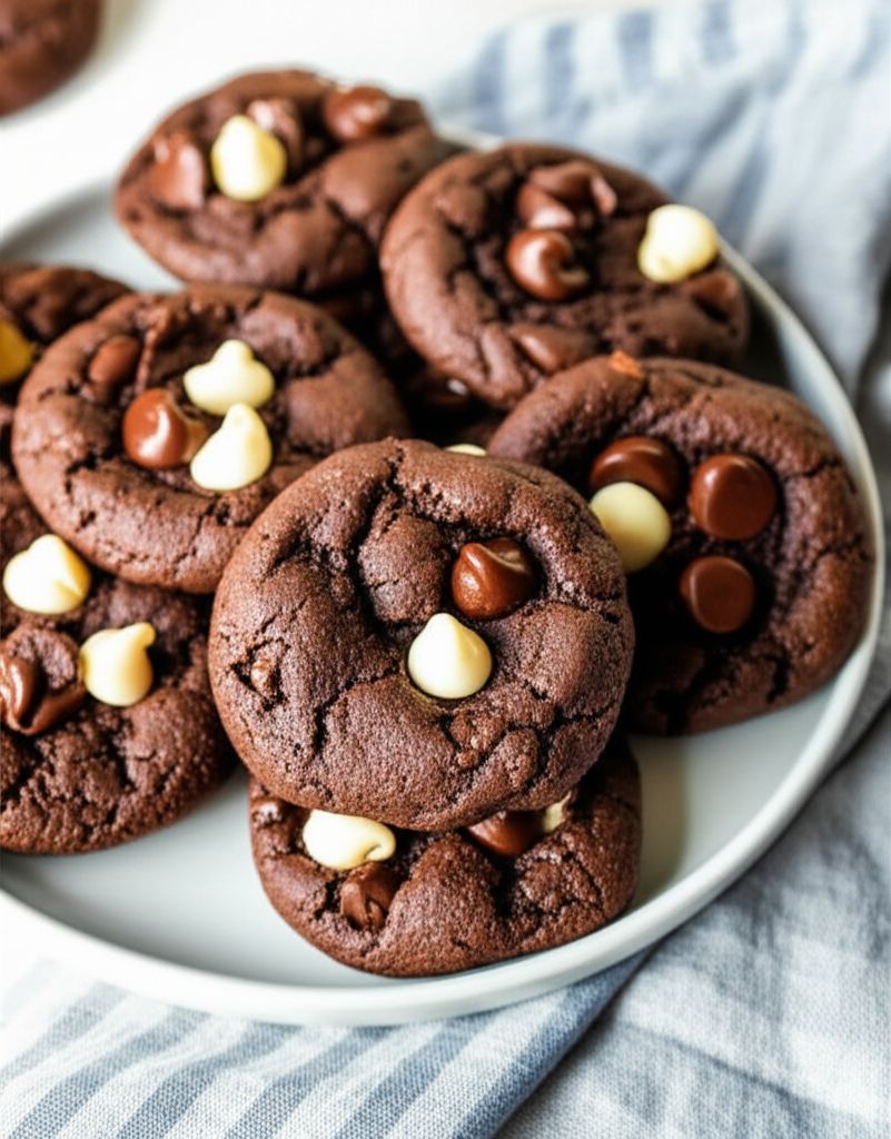 Chocolate and Marzipan Cookies