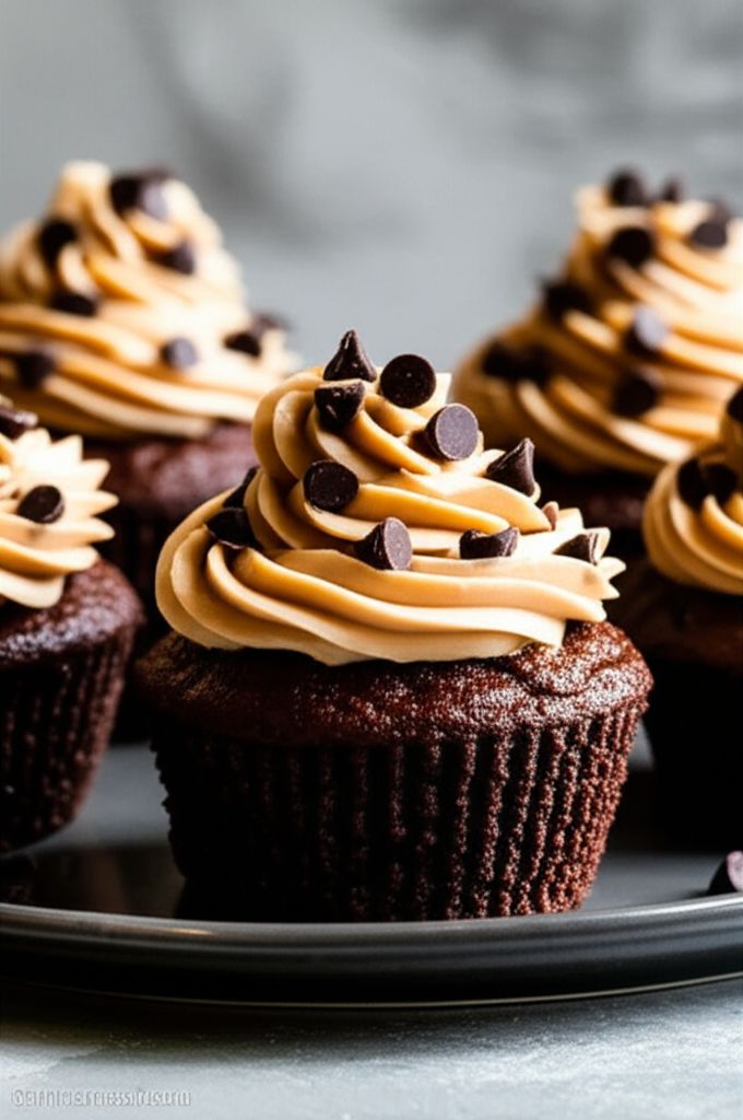 Chocolate Cupcakes with Pumpkin Cheesecake Filling