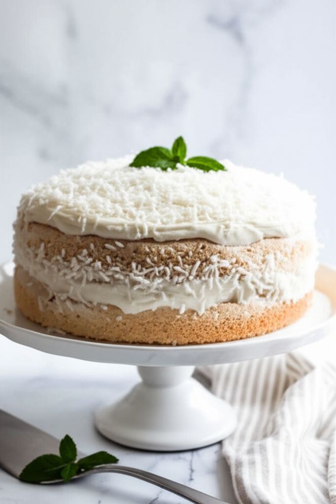 Coconut Sour Cream Cake