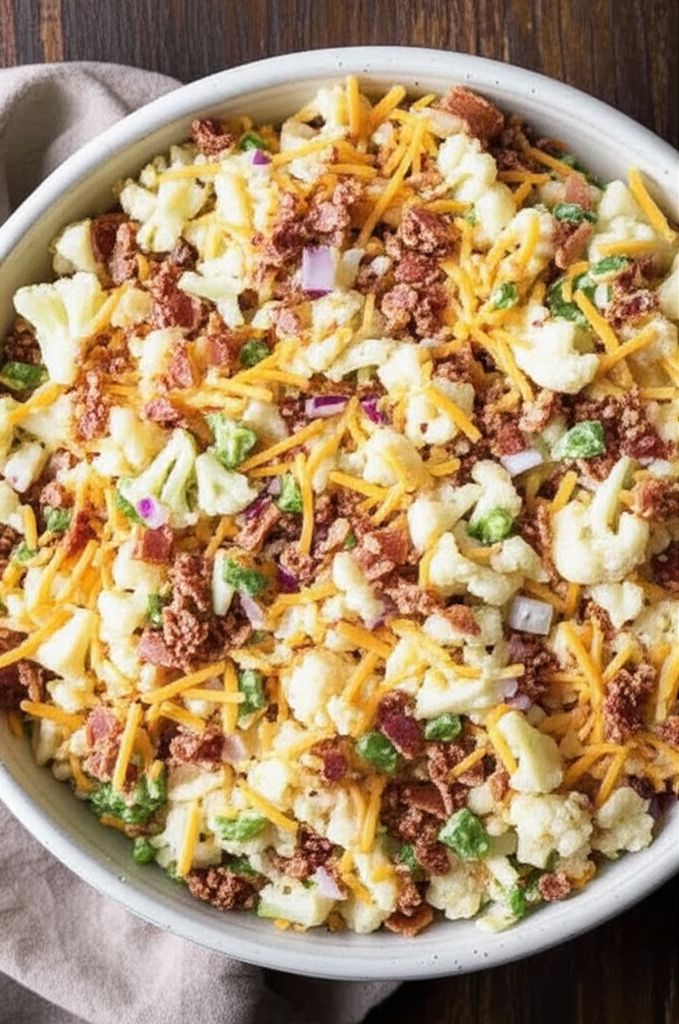 Creamy Cauliflower Bacon Salad